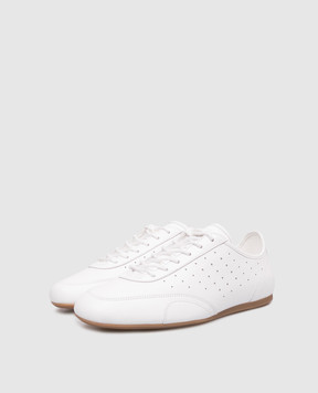 Jimmy Choo Білі шкіряні кросівки Sunny F SUNNYFQEI