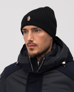 Moncler Grenoble Черная шапка из шерсти K20973B0000704761