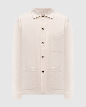 Stefano Ricci Бежева сорочка з льоном SP008188VT0001