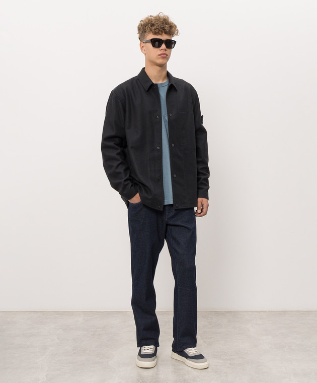 Stone Island Синяя куртка с шерстью L2S151200020S0F24 изображение 2