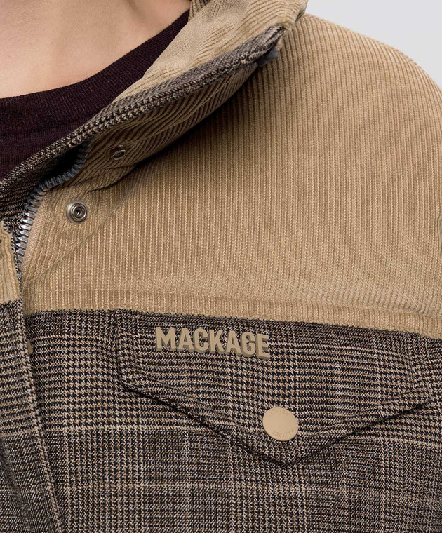 Mackage Коричнева пухова куртка BRIGIT-GC BRIGITGC зображення 5