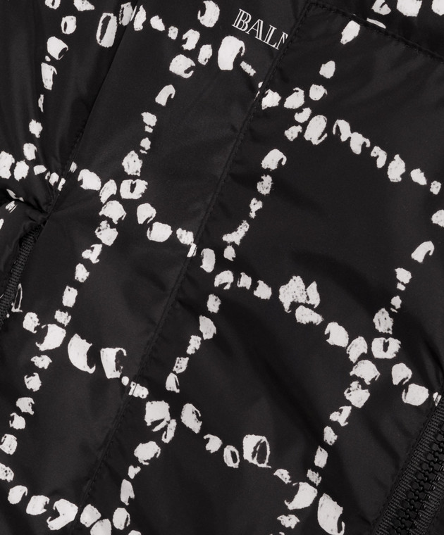 Balmain Детские черные горнолыжные штаны BZ6C10N044712 изображение 3