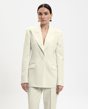 Gabriela Hearst Белый жакет Leiva из шерсти X005001W105