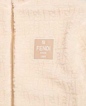 Fendi Дитяча бежева куртка з вовною JUA284AY8J812+