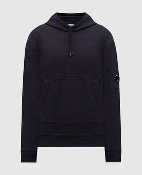 C.P. Company Синє худі з патчем логотипа MSS714A005086W