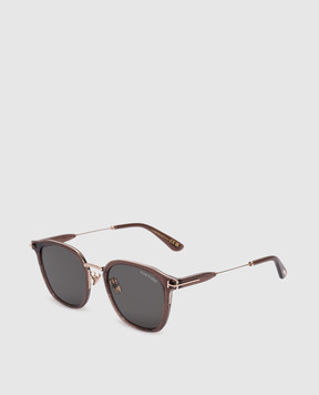 Tom Ford Бежеві сонцезахисні окуляри з логотипом FT1243K