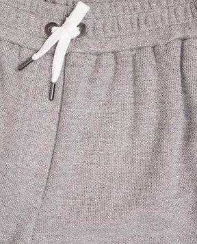 Brunello Cucinelli Дитячі сірі спортивні штани з люрексом BG930E651C