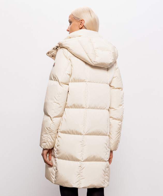 Moncler Пуховик Litte кольору айворі L20931C00012539ZD зображення 4