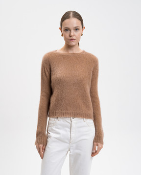 Max Mara Коричневий джемпер Aceto з вовною ACETO