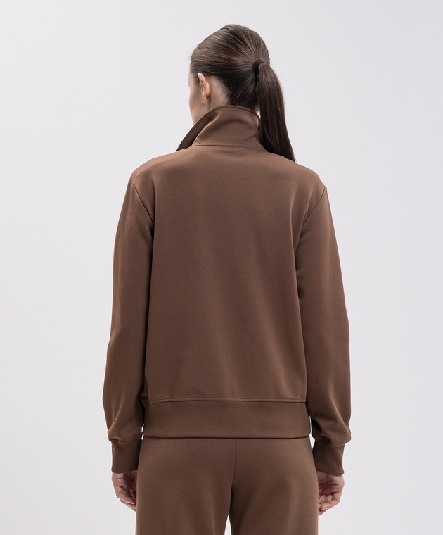 Max Mara Коричневая спортивная куртка CAREZZA SMMCAREZZA изображение 4