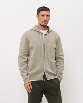 Stefano Ricci Зелена спортивна куртка з контрастним окантуванням K616447FCRF26114