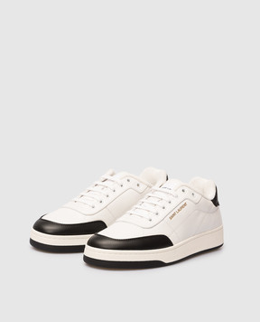 Saint Laurent Белые кожаные кроссовки SL/61 84553700NI0