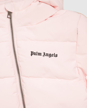 Palm Angels Дитяча рожева куртка з принтом логотипа F6PANGPF206