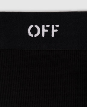 Off-White Черные бикини в логотипе шаблон OWUC002F25JER001