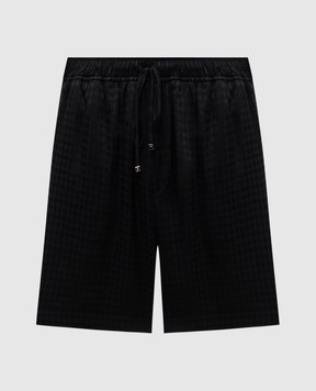 AMIRI Черные шорты в монограммы шаблон AMSHCA1056