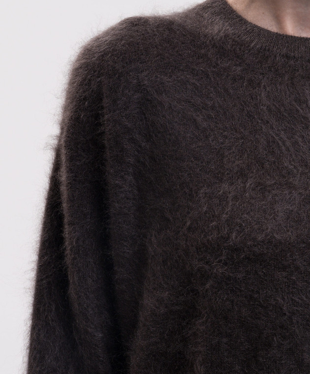 Max Mara Темно-коричневий светр CHICCA з кашеміру SMMCHICCA зображення 5