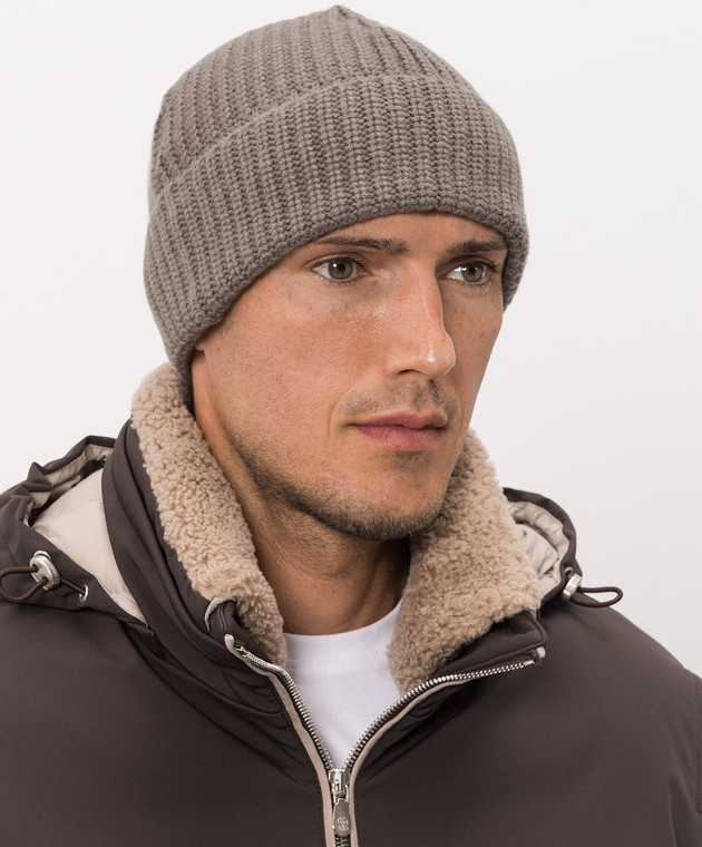 Brunello Cucinelli Сіра шапка M2294920 зображення 2