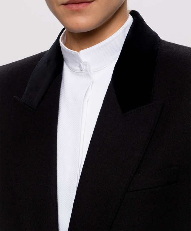 Tom Ford Черное пальто из шерсти CP1683FAX1567 изображение 5