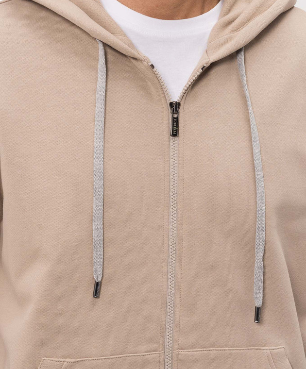 Peserico Бежевая спортивная куртка с нашивкой эмблемы R57009J0DK00088 изображение 4