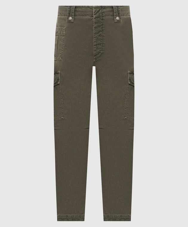 Brunello Cucinelli Зелені штани карго M225NF3020