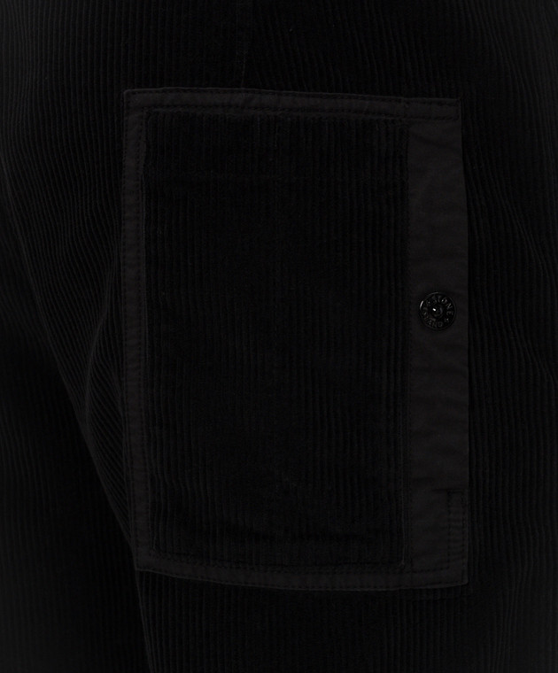Stone Island Черные брюки с патчем логотипа L2S153100059S0212 изображение 5