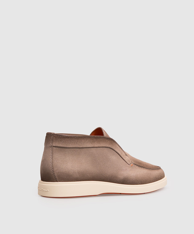 Santoni Бежевые замшевые дезерты MGDG17823TICBGEX изображение 3