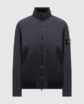 Stone Island Синя вітровка з логотиопм L1S154100111S0A23