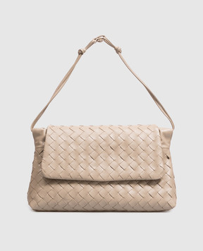 Bottega Veneta Бежева шкіряна сумка Giorno 857657V3IV0