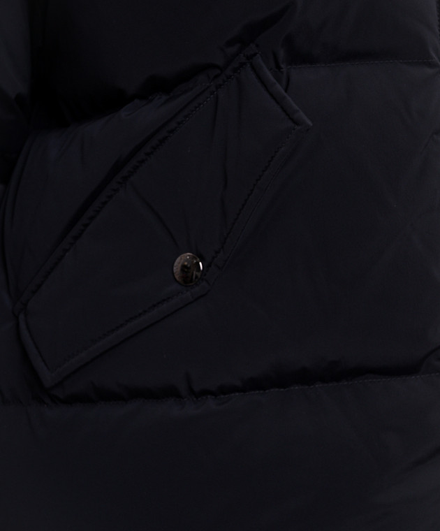 Woolrich Синій пуховик Kelly CFWWOU2230FRUT1148 зображення 5