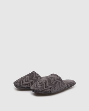 Missoni Home Сірі домашні капці Chail у візерунок 1E3OG00003