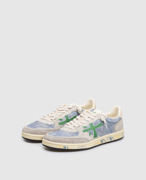 Premiata Голубые замшевые кроссовки BSKT CLAY BSKTCLAY