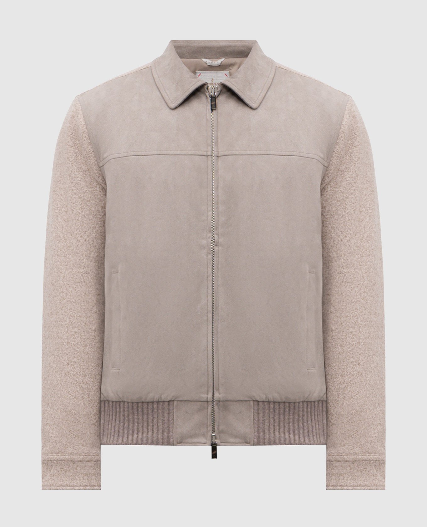 Beige jacket with wool CAPOBIANCO