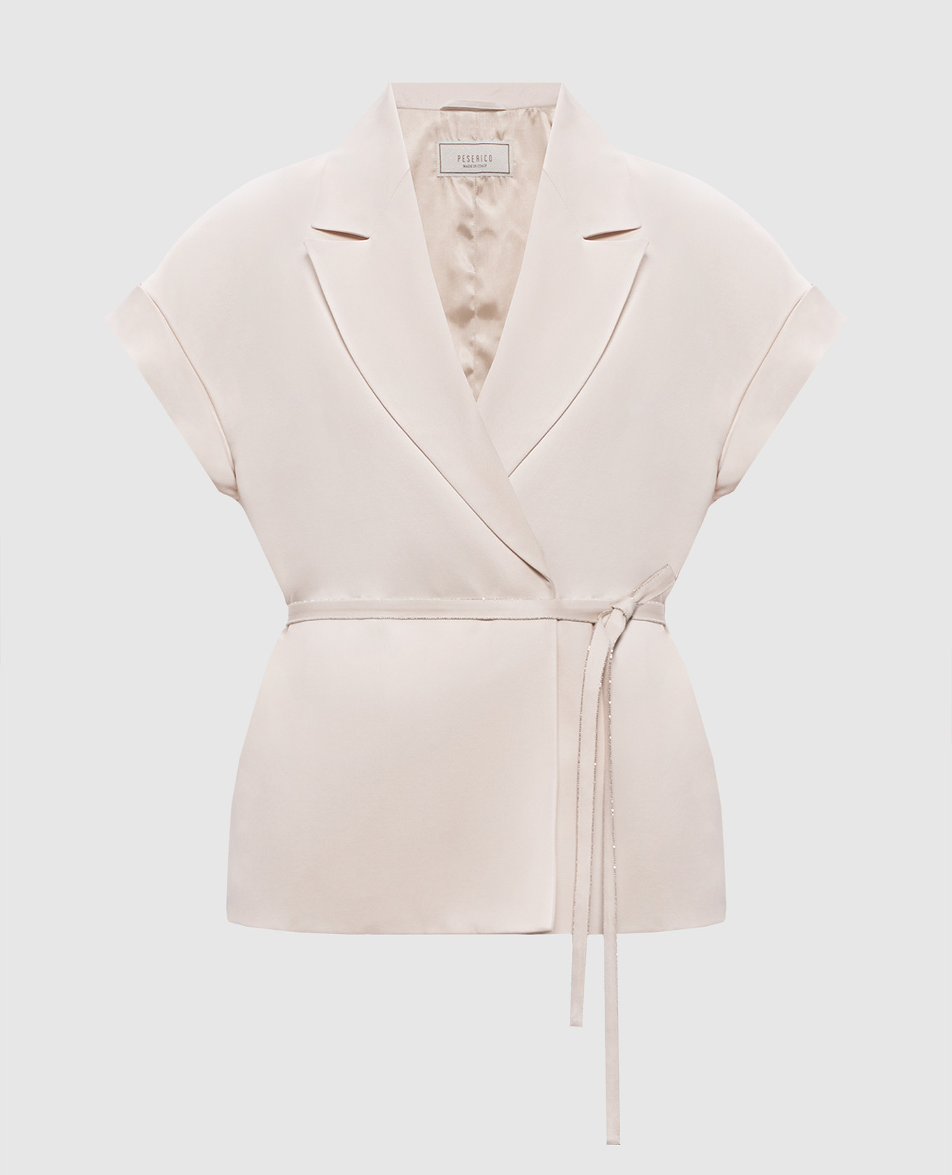 

Белый жакет с коротким рукавом, Жакеты