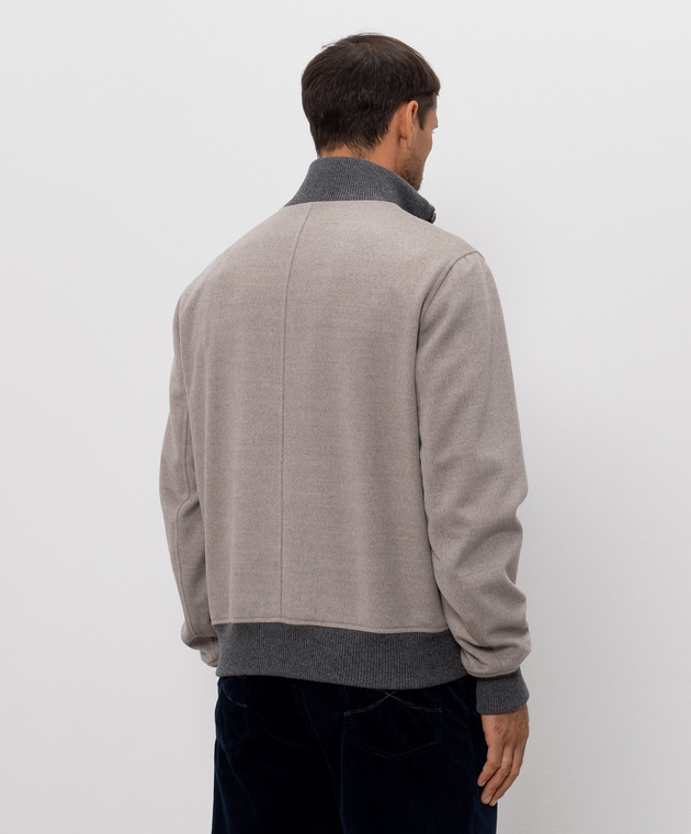 Brunello Cucinelli Серая куртка из шерсти MV4676559 изображение 4