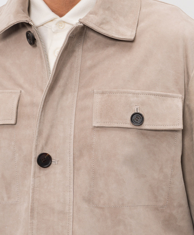 Mackage Бежева замшева куртка DANNY-SU DANNYSU зображення 5