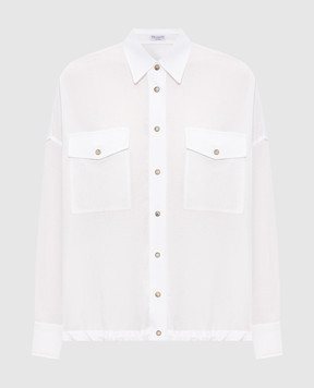 Brunello Cucinelli Біла сорочка з бавовни MQ986NE416
