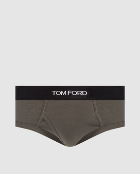 Tom Ford Труси-бріфи кольору хакі T4LC11040ВЛ26