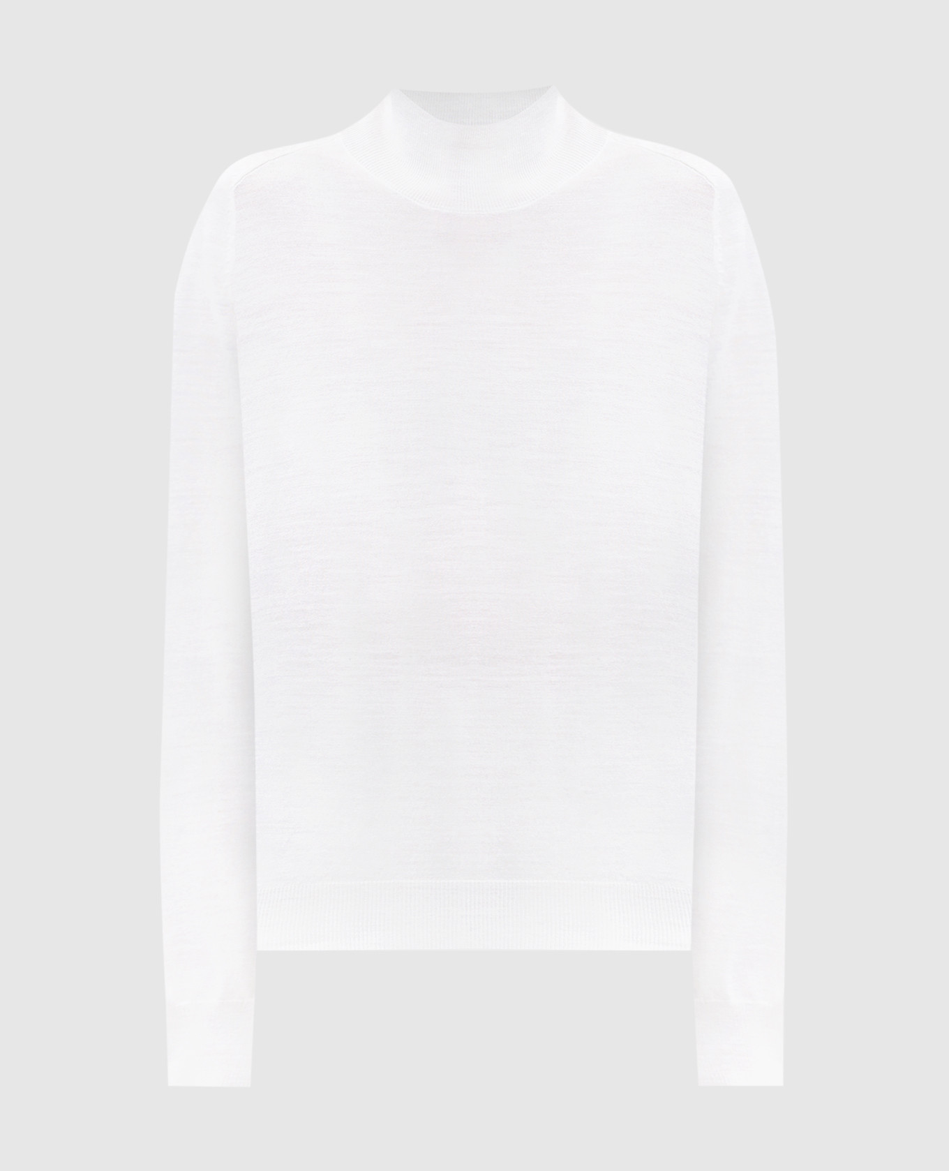 Белый гольф из шерсти