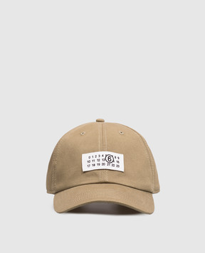 Maison Margiela MM6 Детская кепка цвета хаки с нашивкой M61159MM05S