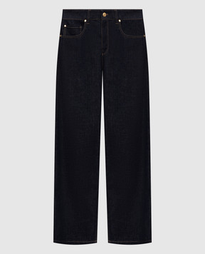 Brunello Cucinelli Сині джинси з патчем ML134P4021