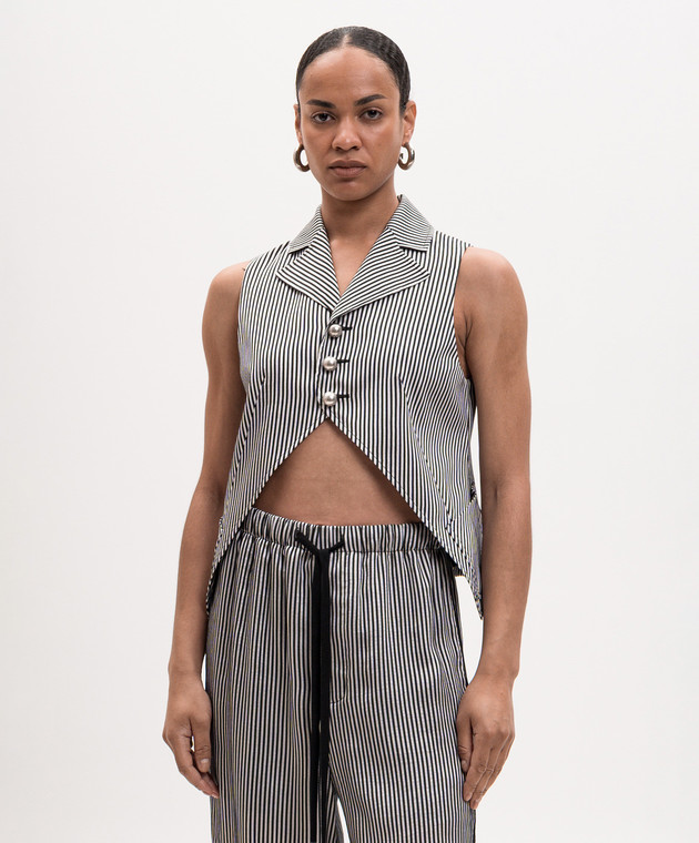 Ann Demeulemeester Жилет Lune в смужку B0014019FA737 зображення 3