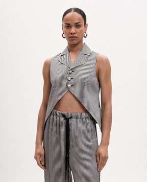 Ann Demeulemeester Жилет Lune в полоску B0014019FA737