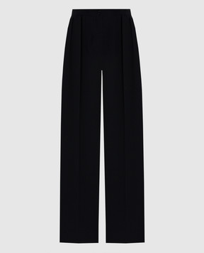 The Row Чорні штани Felicita з вовни 10533W4286