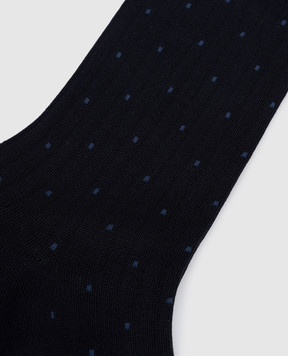 Bresciani Сині шкарпетки в горох MC034RI1345XX