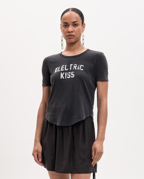 Ann Demeulemeester Чорна футболка з написом B0013923FA740