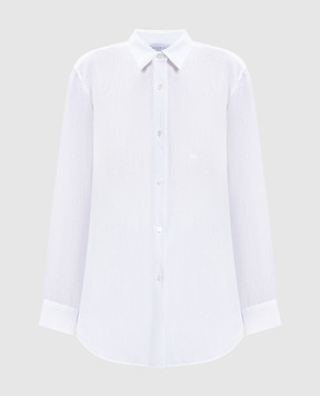 Gabriela Hearst Белая рубашка Reyes из льна 3261121LA003