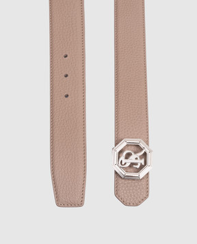 Stefano Ricci Бежевий шкіряний ремінь N382VDC366P