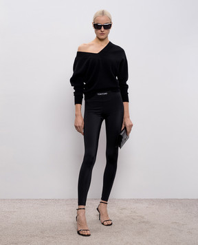 Tom Ford Черный пуловер из кашемира MAK1437YAX1012