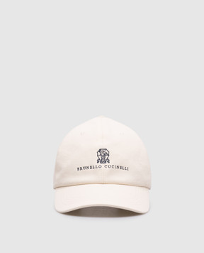 Brunello Cucinelli Бежевая кепка с логотипом M252D9850