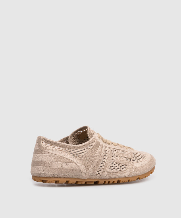 Balmain Бежеві кросівки Racer GN0VI770TCHR зображення 3